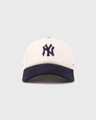 Yankees Serif Wool Hat - Ecru/Navy Sporty & Rich Sale