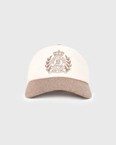 NY Crest Wool Hat - Ecru/Toffee Sporty & Rich For Sale