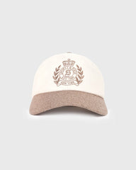 NY Crest Wool Hat - Ecru/Toffee Sporty & Rich For Sale