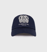 Bristol Crest Hat - Navy/Cream Sporty & Rich Sale