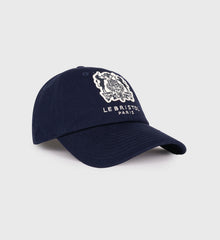 Bristol Crest Hat - Navy/Cream Sporty & Rich Sale