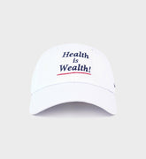 Health is Wealth Hat - White/Navy/Fire Red Sporty & Rich Sale