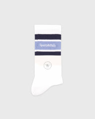Serif Logo Socks - White/Navy/Colony Sporty & Rich Sale
