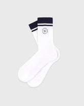 SRHWC Socks - White/Navy Sporty & Rich Outlet
