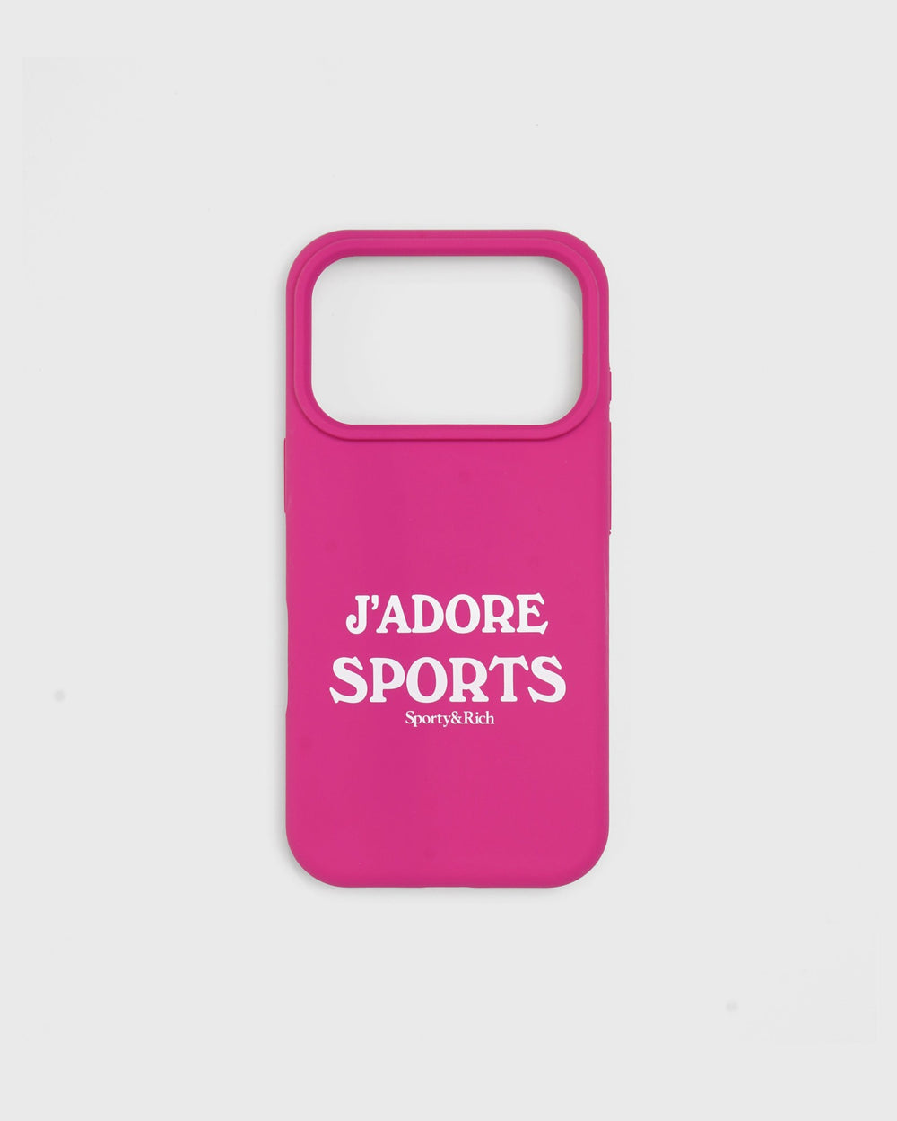 J'adore Sports iPhone Case - Fuschia/White Sporty & Rich US
