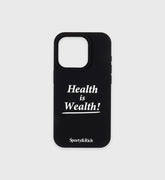 Health is Wealth iPhone Case - Black Sporty & Rich Sale