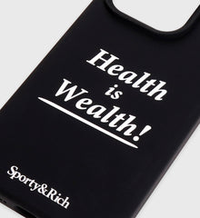 Health is Wealth iPhone Case - Black Sporty & Rich Sale