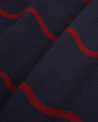 Serif Logo Rugby Polo Men - Dark Navy/White/Merlot Sporty & Rich Sale