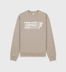USA Wellness Club Crewneck - Elephant/White Sporty & Rich Outlet