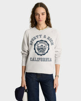 California Emblem Soft Crewneck - Heather Gray/Navy Sporty & Rich Online