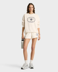 Eden Crest Crewneck - Cream/Navy Sporty & Rich US