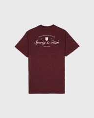 Syracuse T-Shirt - Bordeaux/White Sporty & Rich Sale