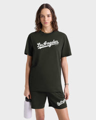 Dodgers T-Shirt - Faded Black/White Sporty & Rich US