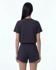 H&W Crest T-Shirt - Dark Navy Sporty & Rich Discount