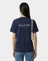 Vendome LA T-Shirt - Navy/White Sporty & Rich US