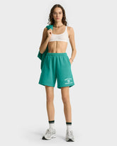 Varsity Crest Soft Gym Short - Spring Green/White Sporty & Rich Outlet