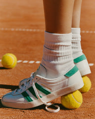 S&R Blanc - White/Court Green Sporty & Rich For Sale