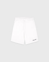 Signature Logo Kids Terry Short - White/Light Navy Sporty & Rich US