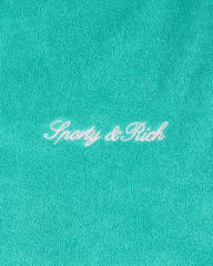 Signature Logo Kids Terry Short - Amalfi Green/White Sporty & Rich For Sale