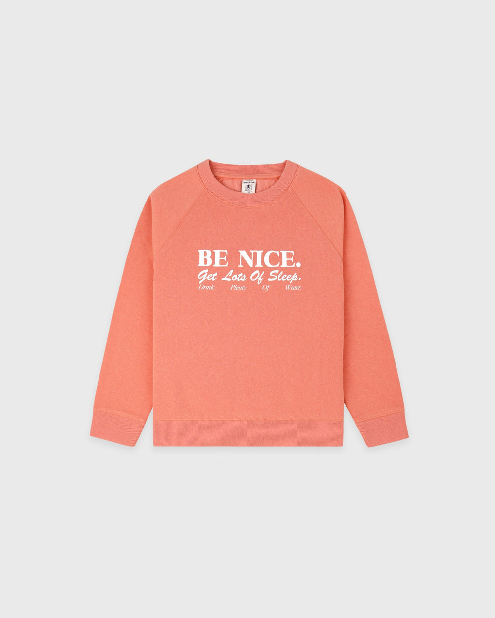 Be Nice Kids Crewneck - Flamingo/White Sporty & Rich Sale