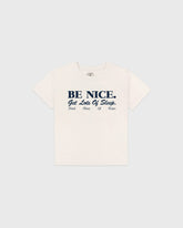 Be Nice Kids T-Shirt - Ecru Sporty & Rich Outlet