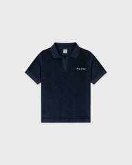 Signature Logo Kids Terry Polo - Dark Navy Sporty & Rich Sale