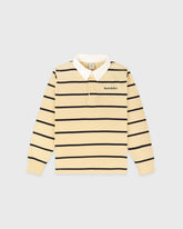 Serif Logo Kids Rugby Polo - Almond/Navy Sporty & Rich Sale