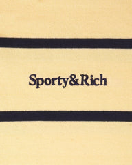 Serif Logo Kids Rugby Polo - Almond/Navy Sporty & Rich Sale