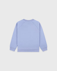 Beverly Script Kids Crewneck - Periwinkle Sporty & Rich For Sale
