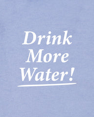 Drink More Water Kids T-Shirt - Periwinkle Sporty & Rich US