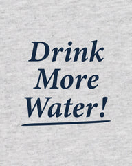 Drink More Water Kids T-Shirt - Heather Gray Sporty & Rich Outlet