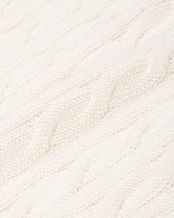 SRC Kids Cableknit Sweater - Ecru Sporty & Rich For Sale
