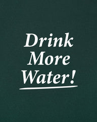 Drink More Water Kids Hoodie - Forest/White Sporty & Rich For Sale
