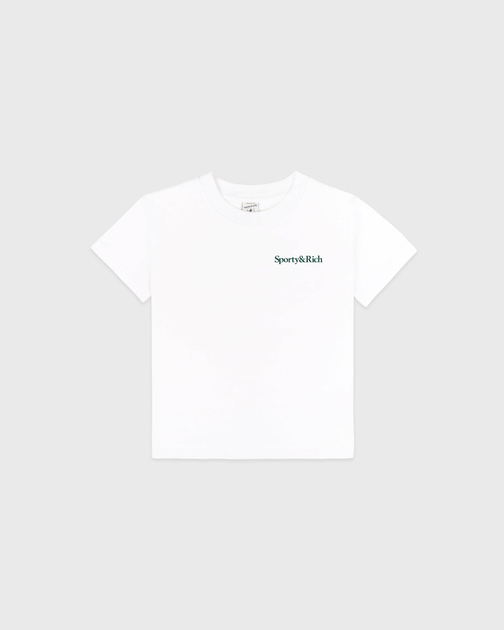 Drink More Water Kids T-Shirt - White/Forest Sporty & Rich Online