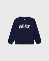 Wellness Ivy Kids Crewneck - Navy/White Sporty & Rich For Sale