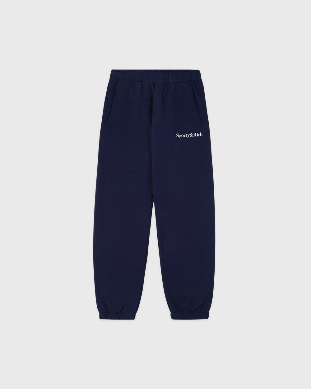 Serif Logo Kids Sweatpant - Dark Navy/White Sporty & Rich Online