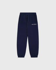 Serif Logo Kids Sweatpant - Dark Navy/White Sporty & Rich Online