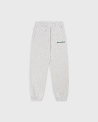 Serif Logo Kids Sweatpant - Heather Gray/Forest Sporty & Rich Outlet