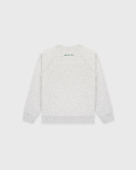 Be Nice Kids Crewneck - Heather Gray/Forest Sporty & Rich US