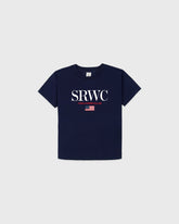 Nautical Kids T-Shirt - Navy/White/Ruby Sporty & Rich For Sale