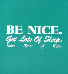 Be Nice Kids T-Shirt - Spring Green Sporty & Rich US