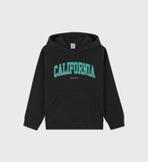 California Kids Hoodie - Faded Black/Spring Green Sporty & Rich Discount