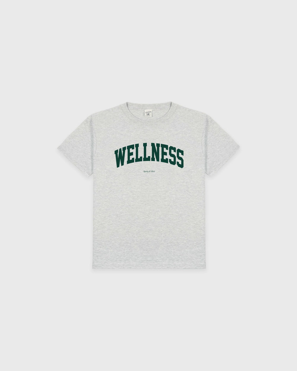 Wellness Ivy Kids T-Shirt - Heather Gray/Forest Sporty & Rich For Sale