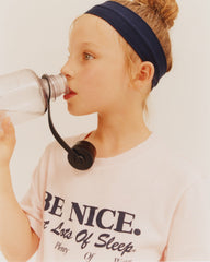 Be Nice Kids T-Shirt - Pink Dolphin/Navy Sporty & Rich Online