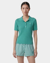 SRC Ribbed Polo - Amalfi Green/White Sporty & Rich Discount