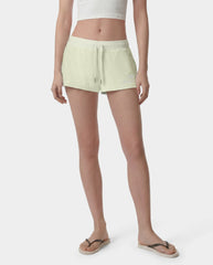 Juicy Script Velour Short - Sage Sporty & Rich Sale