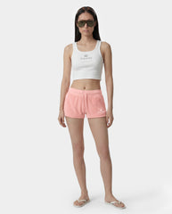 Juicy Script Velour Short - Rose Sporty & Rich Online