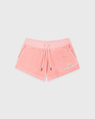Juicy Script Velour Short - Rose Sporty & Rich Online