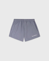 Serif Logo Embroidered Disco Short - Faded Indigo/White Sporty & Rich Sale
