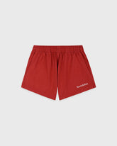Serif Logo Embroidered Disco Short - Faded Merlot/White Sporty & Rich Online
